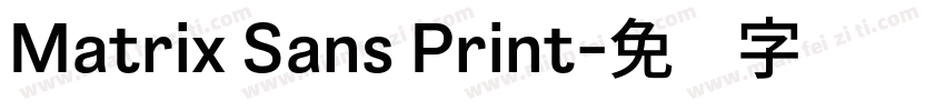 Matrix Sans Print字体转换